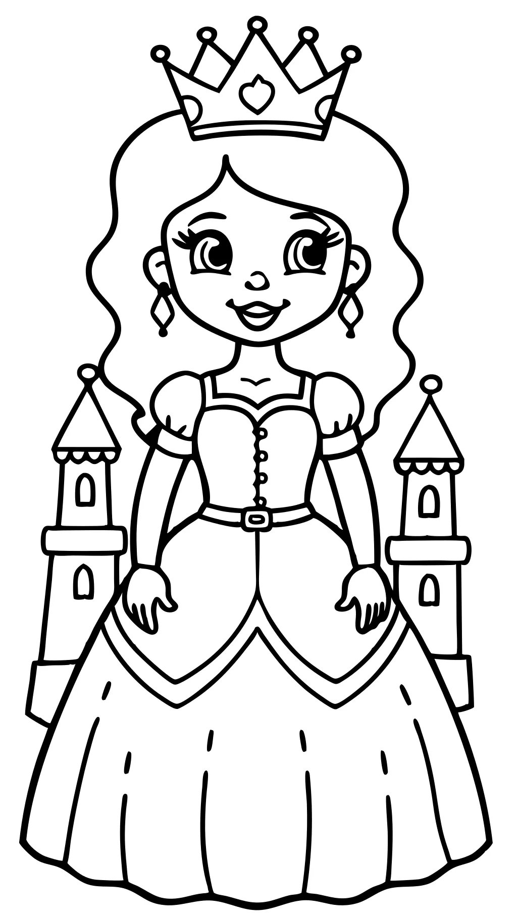 coloriages princesse imprimable